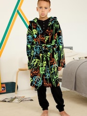 Multi Gamer Fleece Dressing Gown (3-16yrs) - Image 1 of 3