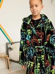 Multi Gamer Fleece Dressing Gown (3-16yrs) - Image 3 of 3
