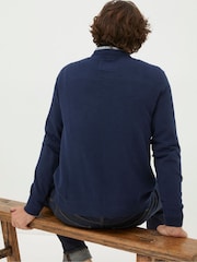 FatFace Braunton Blue Crew Jumper - Image 2 of 5