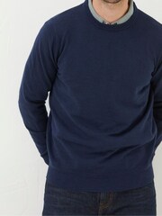 FatFace Braunton Blue Crew Jumper - Image 4 of 5