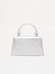 Phase Eight Silver Top Handle Clutch - Image 1 of 6
