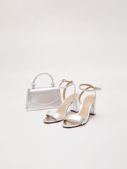 Phase Eight Silver Top Handle Clutch - Image 2 of 6