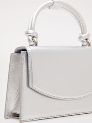 Phase Eight Silver Top Handle Clutch - Image 3 of 6