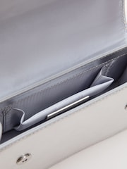 Phase Eight Silver Top Handle Clutch - Image 4 of 6