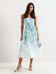 Phase Eight Silver Top Handle Clutch - Image 5 of 6