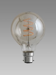 4.5W LED BC Retro Spiral Globe Dimmable Light Bulb - Image 2 of 2