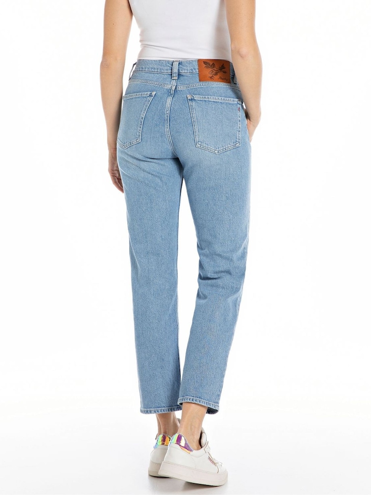 Replay Light Blue Denim Maijke Straight Fit Jeans - Image 2 of 3