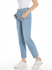 Replay Light Blue Denim Maijke Straight Fit Jeans - Image 3 of 3