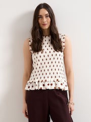 Phase Eight Cream Lenora Spot Top - Image 1 of 7