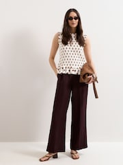 Phase Eight Cream Lenora Spot Top - Image 4 of 7
