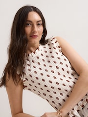 Phase Eight Cream Lenora Spot Top - Image 5 of 7