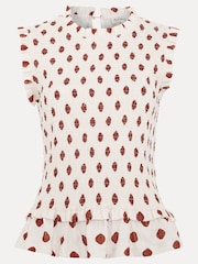 Phase Eight Cream Lenora Spot Top - Image 7 of 7