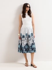 Phase Eight White Chiara White Dress - Image 3 of 7