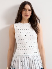 Phase Eight White Chiara White Dress - Image 6 of 7