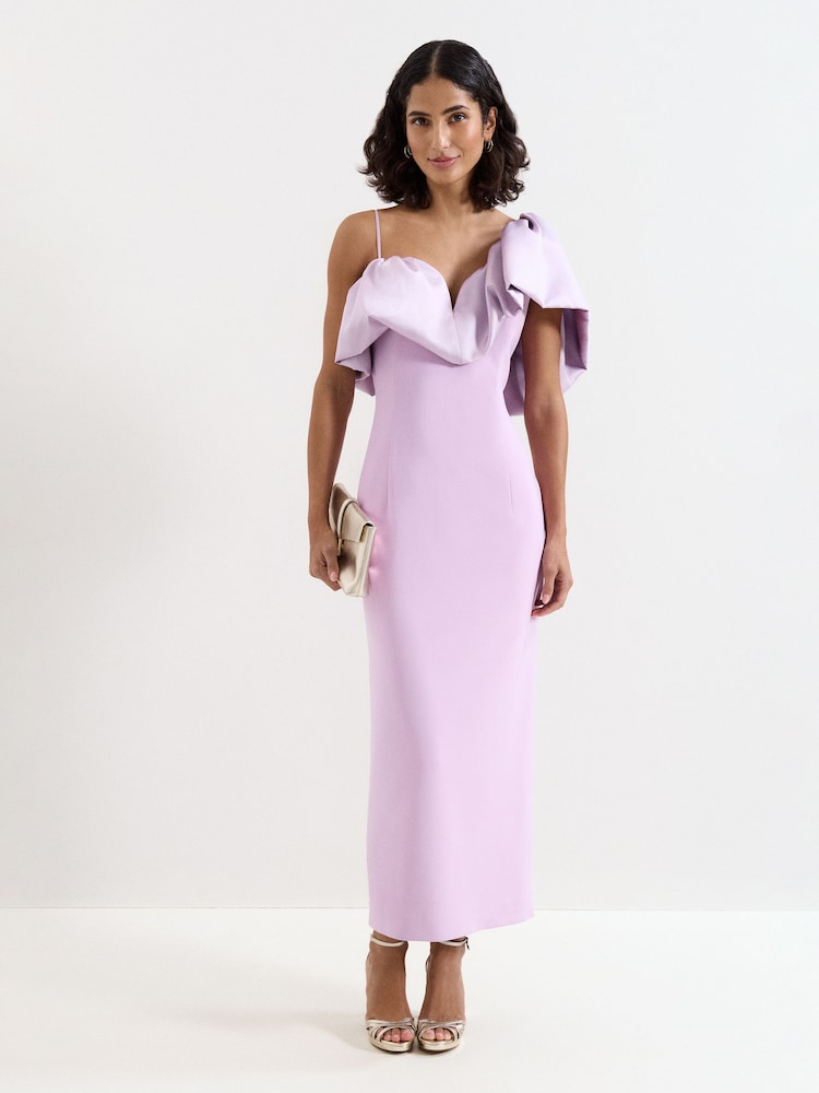 Phase Eight Purple Onessa Midi Dress - Image 1 of 7 Phase Eight Purple Onessa Midi Dress - Image 1 of 7