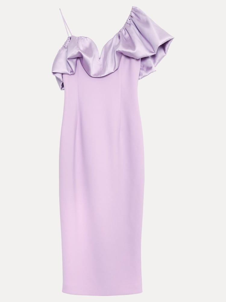 Phase Eight Purple Onessa Midi Dress - Image 7 of 7 Phase Eight Purple Onessa Midi Dress - Image 7 of 7