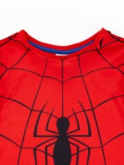 Vanilla Underground Blue Spiderman Vanilla Underground Boys Blue Licensing Short 100% Cotton Pyjamas - Image 4 of 5