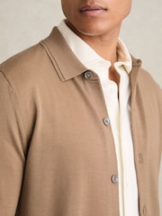 Camel - Reiss z gumbi iz merino volne Forbes - Slika 4 iz 5