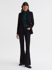 Reiss Dark Teal Edna Merino Wool Sleeveless Roll Neck Top - Image 5 of 5