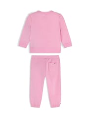 Tommy Hilfiger Pink Rope Logo Sweatshirt And Joggers Set - Image 2 of 3
