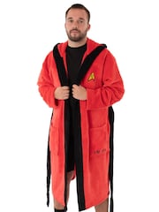 Vanilla Underground Red Star Trek Adult Dressing Gown - Image 1 of 5