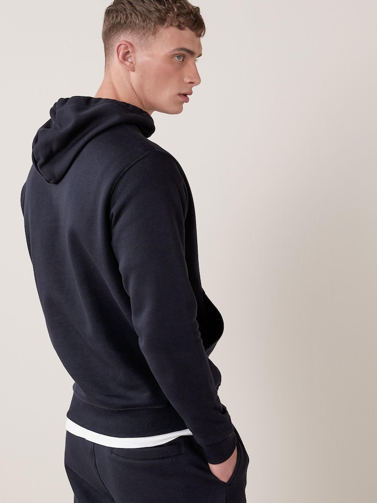 Navy Blue Hoodie Jersey - Image 2 of 5 Navy Blue Hoodie Jersey - Image 2 of 5