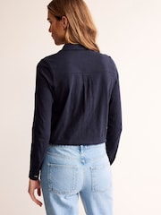 Boden Blue Amelia Jersey 100% Cotton Shirt - Image 2 of 5