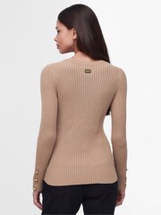 Barbour® International Metor Chevron Rib Knitted Jumper - Image 2 of 8
