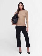 Barbour® International Metor Chevron Rib Knitted Jumper - Image 3 of 8