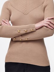 Barbour® International Metor Chevron Rib Knitted Jumper - Image 5 of 8