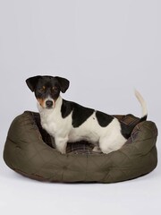 Barbour® Olive Green Quilted Dog Bed 24 Inch - Image 3 of 4