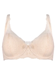 Pour Moi Cream Full Cup Flora Lightly Padded Underwired Bra - Image 3 of 4