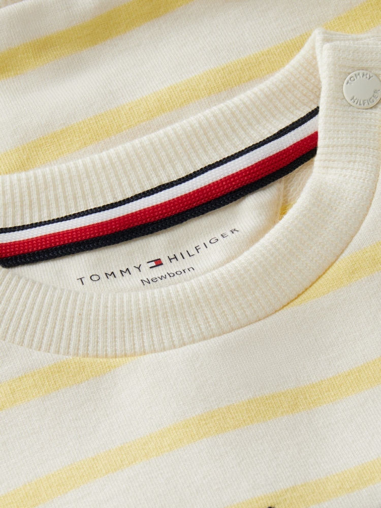 Tommy Hilfiger Yellow Rope Logo Sweatshirt And Joggers Set - Image 3 of 3 Tommy Hilfiger Yellow Rope Logo Sweatshirt And Joggers Set - Image 3 of 3