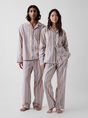 Gap Multi Stripe Matching Family Flannel Pyjama Bottoms - Image 1 of 6