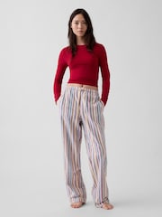 Gap Multi Stripe Matching Family Flannel Pyjama Bottoms - Image 5 of 6