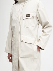 Barbour International® White Conrad Showerproof Hooded Jacket - Image 5 of 7