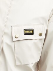 Barbour International® White Conrad Showerproof Hooded Jacket - Image 7 of 7