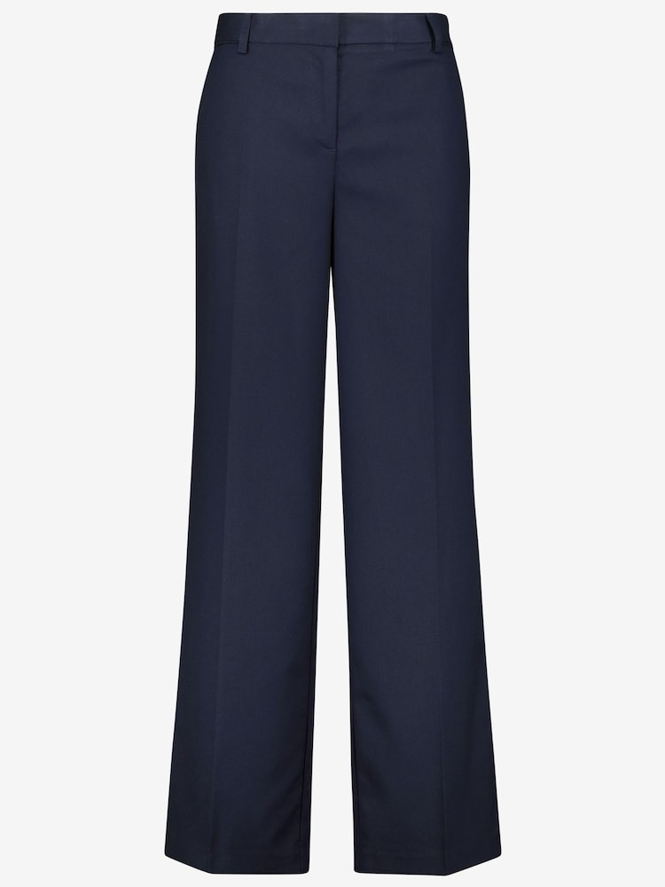Marineblau - Hochwertige Hose mit weitem Beinschnitt - Bild 6 von 6