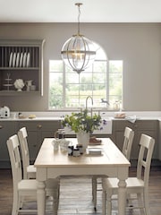 Laura Ashley Set of 2 White Dorset Upholstered Wooden Dining Chairs - Image 2 of 5