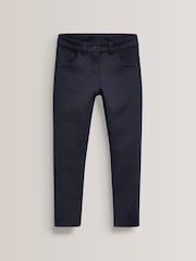 Navy Regular Length Jersey Stretch Skinny School Trousers (3-18yrs) - Image 5 of 7