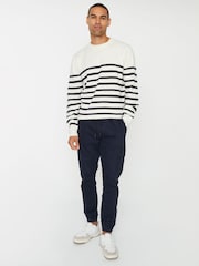 Threadbare Blue Cuffed Cargo Trousers - Image 3 of 4