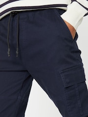 Threadbare Blue Cuffed Cargo Trousers - Image 4 of 4