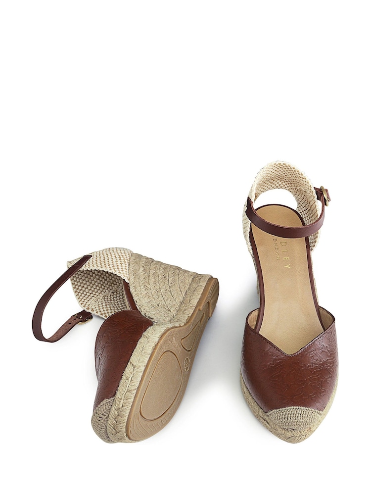 Radley London Glasshouse Street Heirloom Embossed Espadrille Wedge - Image 3 of 3