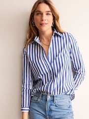 Boden Blue Sienna 100% Cotton Shirt - Image 1 of 6