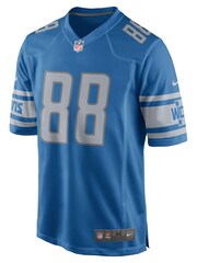 Nike Blue NFL Detroit Lions Home Game Jersey - TJ Hockenson - Image 2 of 3