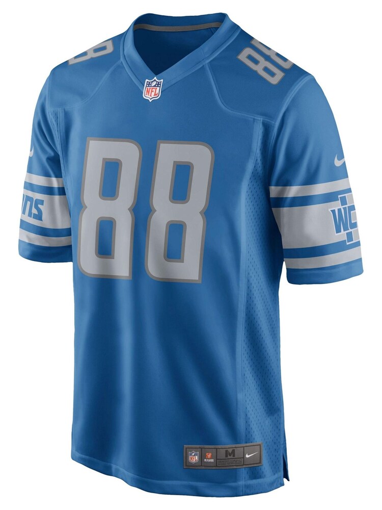 Nike Blue NFL Detroit Lions Home Game Jersey - TJ Hockenson - Image 2 of 3