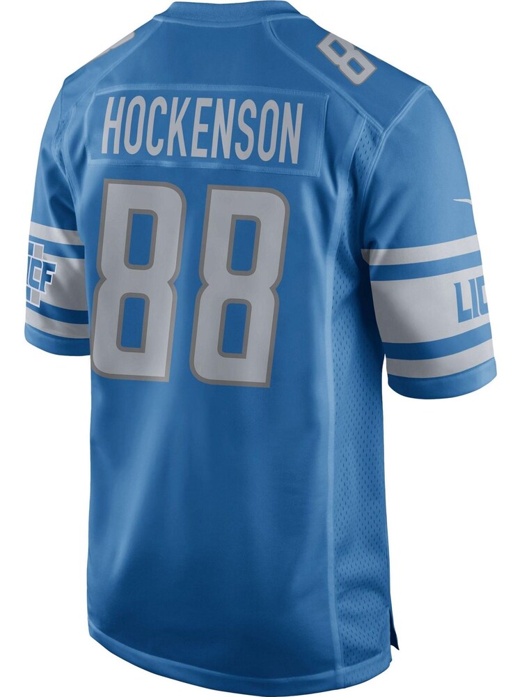 Nike Blue NFL Detroit Lions Home Game Jersey - TJ Hockenson - Image 3 of 3