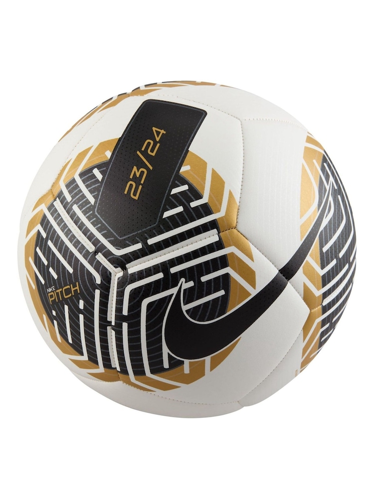 Nike White Pitch Football Ball - Image 2 of 2
