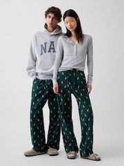 Gap Green Dog Print Flannel Pyjama Bottoms - Image 1 of 5