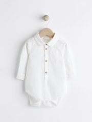 Bílá - Tkané Ložní prádlo Mix Shirt Miminko Body - Image 1 of 6